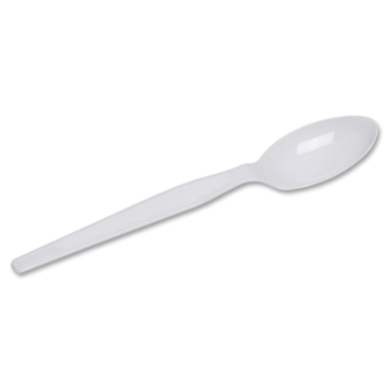 Dixie TH207 Plastic Cutlery Heavyweight Teaspoons  White (Pack of 100) - Image 4