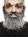 Mustaches Self Adhesive Traper Fake Mustache Beard and Eyebrows Novelty Realistic False Facial Hair Costume Accessory for Adults Salt and Pepper Color - Image 3