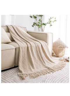 Tassel Design Soft Blanket Keep Warm Cotton Khaki 130 x 170cm - pzsku/ZE7B9CF963204DFD34C0FZ/45/1741507540/3543fd38-d6ca-4b1b-a359-8d9c967f82e2