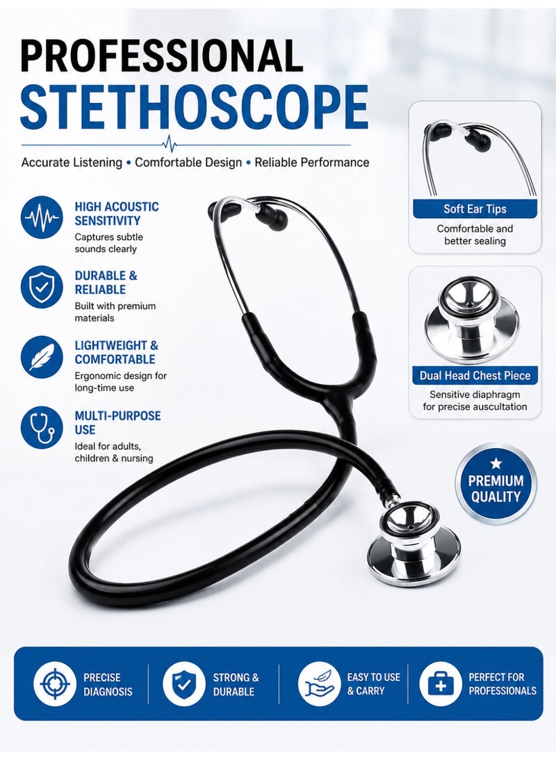 Gasin Basic Medical Stethoscope Professional Single Head - Image 3