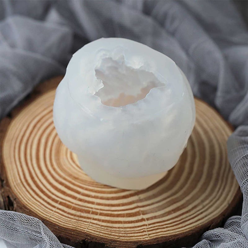 MATIN IMPEX Yarn Ball Cylinder Candle Mould - DIY Silicone Molds for Candles Wax Beeswax, Handmade Gift, Soy Candle Making kit (Yarn Ball Silicone Mould) (WCM147) - Image 4