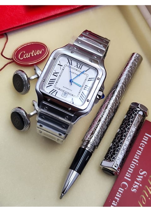 New men's set, latest version, consisting of. hour  And your pen and cuff are distinguished and elegant