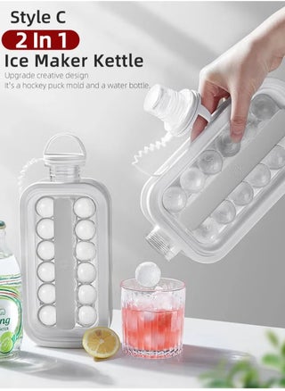 Ice Cube Trays 2 in 1 Portable Ice Ball Maker Kettle With 17 Grids Flat Body Lid Cooling Ice Pop/Cube Molds For  Cocktail ,Coffee , Juice, Water - pzsku/ZE7BA13581D562B3EBDB8Z/45/1749621536/ffcbfd63-cbd2-459f-aa4e-60461e80b71c