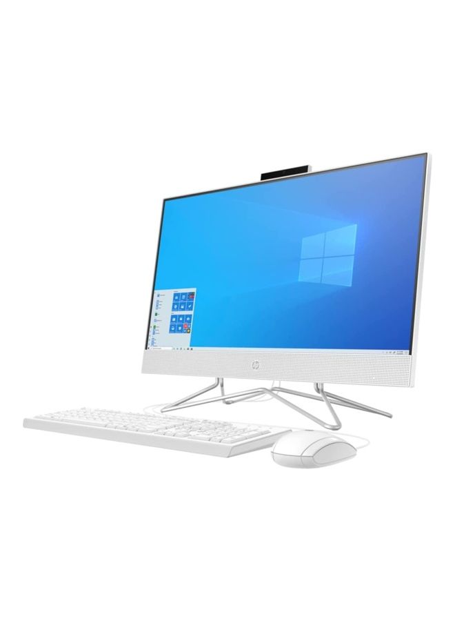 HP جهاز كمبيوتر مكتبي شامل 23.8 بوصة عرض 2022 الأحدث، مع معالج كور i5-1255U/8 جيجابايت رام/512 جيجابايت SSD/رسومات إنتل إيريس إكس إي/ويندوز 11 باللون الأبيض الثلجي - Image 2