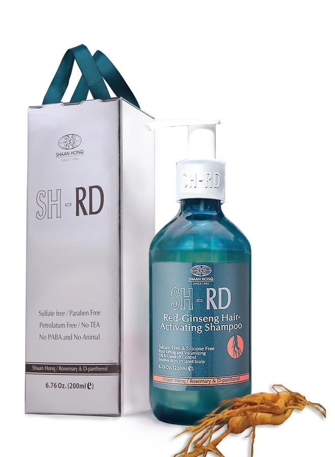 Sh Rd SH-RD Red Ginseng Activating Shampoo for Thinning Hair | Herbal Extract, Rosemary, Vitamin B5 | Root-Lifting, Oil Control & Anti-Dandruff | Sulfate-Free - 6.76oz/200ml - Image 1