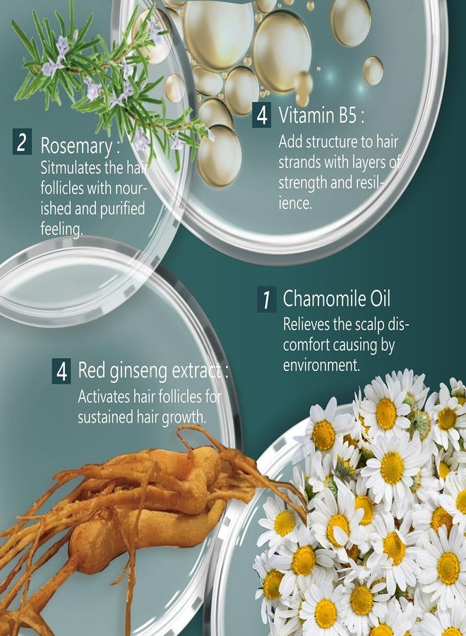 Sh Rd SH-RD Red Ginseng Activating Shampoo for Thinning Hair | Herbal Extract, Rosemary, Vitamin B5 | Root-Lifting, Oil Control & Anti-Dandruff | Sulfate-Free - 6.76oz/200ml - Image 3