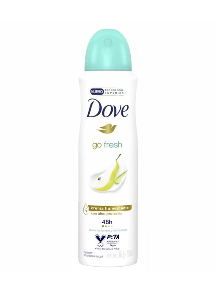 Dove Dove Go Fresh Pear And Aloe Vera Deodorant Spray 150ml - Image 2