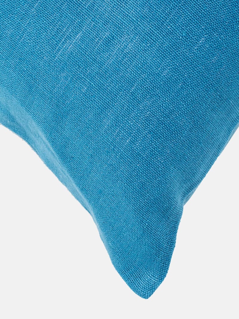 Fabindia Indigo Arya Linen Cushion Cover -16"X16" - Image 3