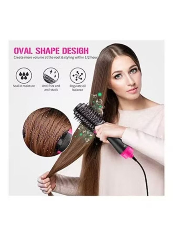 3-In-1 Hair Dryer And Volumizer Black/Pink - Image 1
