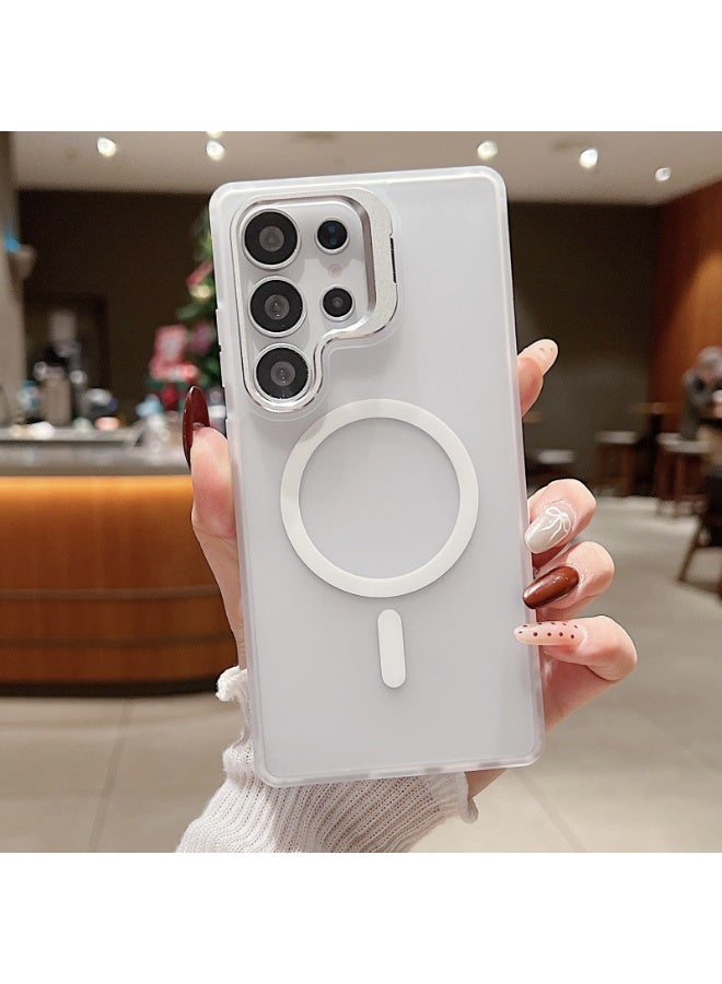 Magnetic Skin-Feel Phone Case with Metal Lens Stand for Samsung S26/S25/S24/S23 Ultra - Image 3