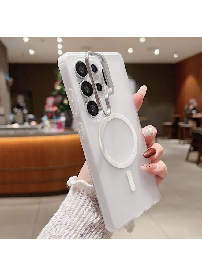 Magnetic Skin-Feel Phone Case with Metal Lens Stand for Samsung S26/S25/S24/S23 Ultra - Image 2