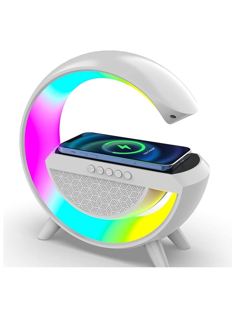 Bluetooth Speaker With Multi-Color Lighting And Fast Wireless Charger  - Image 1