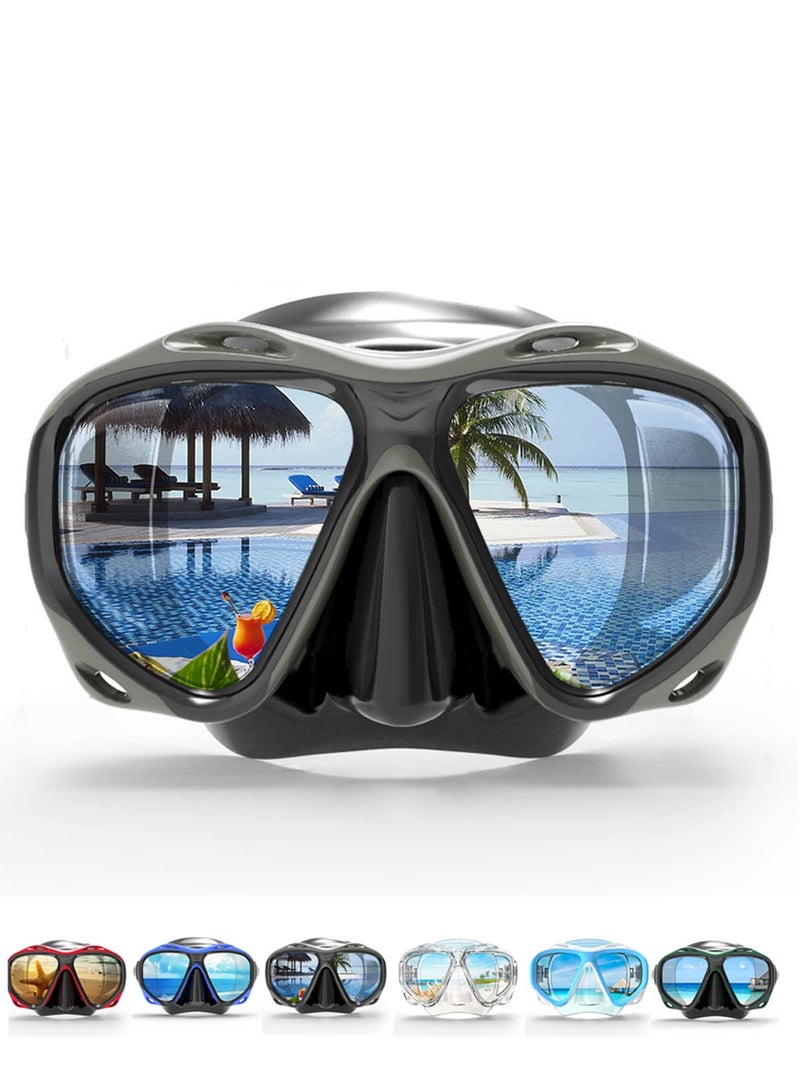 COPOZZ Snorkel Mask Adult â€“ Anti-Fog Scuba Mask with Nose Cover, Tempered Glass Snorkeling Gear for Adults - Image 1