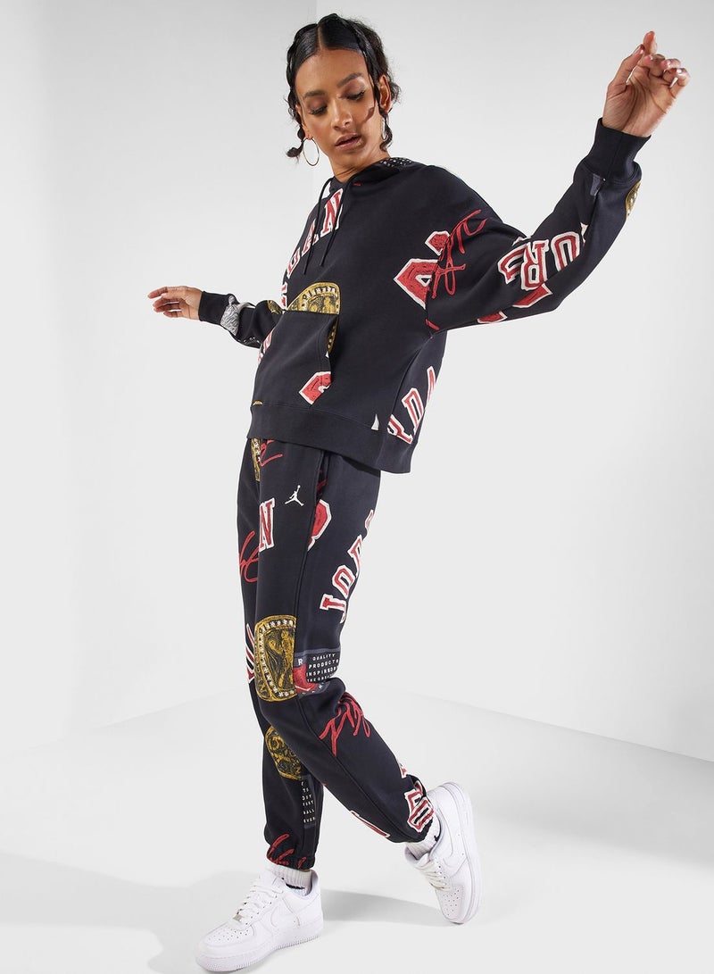 Jordan Jordan Brooklyn Aop Fleece Pants - Image 1