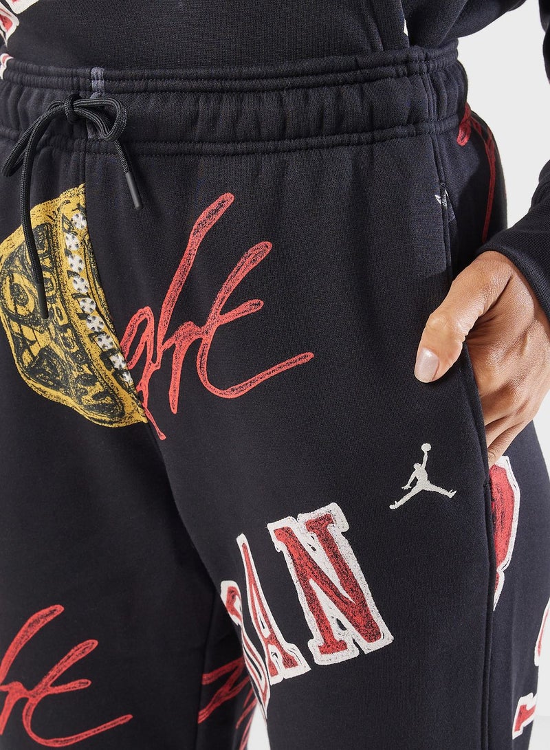 Jordan Jordan Brooklyn Aop Fleece Pants - Image 3