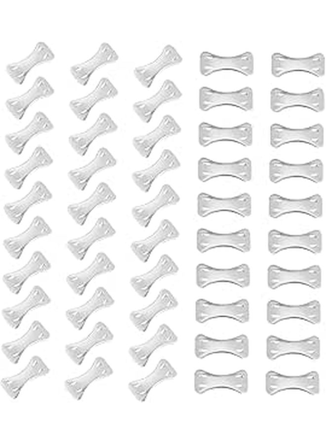 100pcs Aluminum Bandage Clips Sturdy Metal Four Prong Clasps for Compression Sprain Support - Image 1