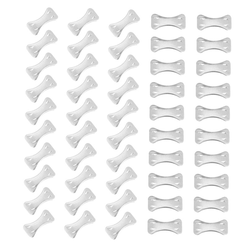 100pcs Aluminum Bandage Clips Sturdy Metal Four Prong Clasps for Compression Sprain Support - Image 2