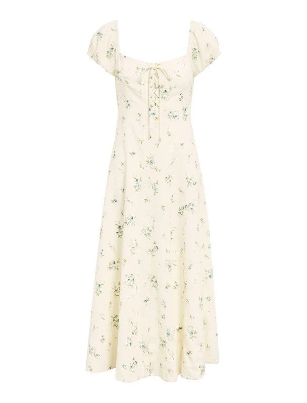 Forever New  Sallie Tie-Front Midi Dress for Women | Best Price UAE