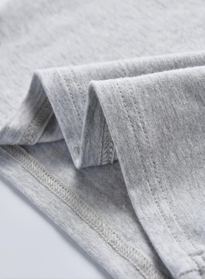 تايك تو تيشيرت جرافيك مطبوع للأولاد باللون الرمادي - Image 5