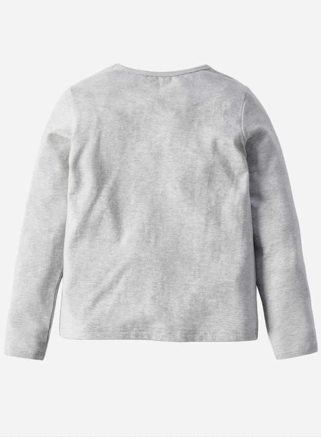 تايك تو تيشيرت جرافيك مطبوع للأولاد باللون الرمادي - Image 2