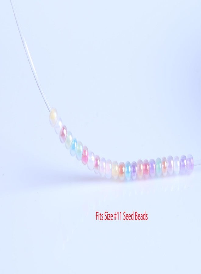 KONMAY 0.6mm Stretchy Bracelet String, 38 Yards Elastic Crystal String,Thin Elastic Beading Cord for Seed Beads, Pony Beads, Kandi Beads and Friendship Bracelet Making - Image 4