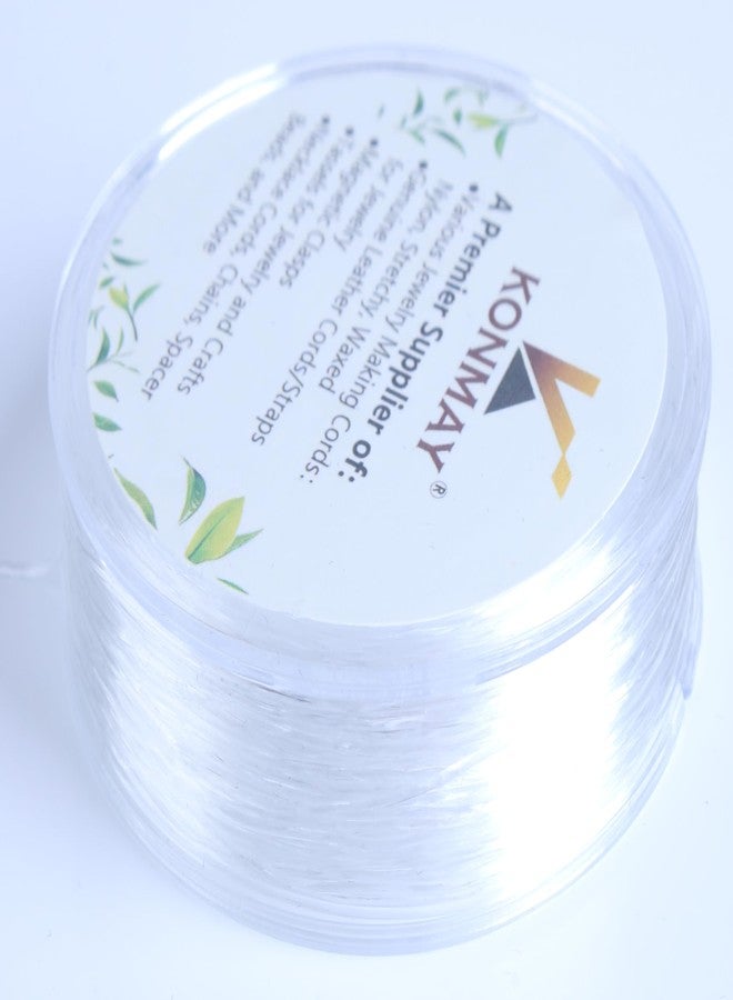 KONMAY 0.6mm Stretchy Bracelet String, 38 Yards Elastic Crystal String,Thin Elastic Beading Cord for Seed Beads, Pony Beads, Kandi Beads and Friendship Bracelet Making - Image 2