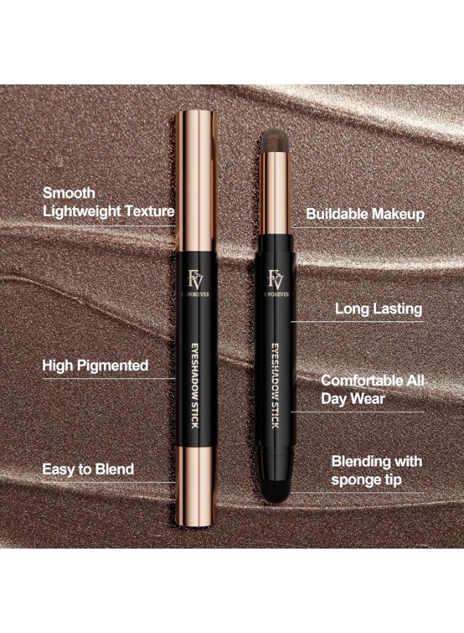 FV FV Cream Shimmer Eyeshadow Stick，Long Lasting & Waterproof, Multi-Use & High Pigment Eyeshadow Makeup Stick, Golden Shimmer - Image 4