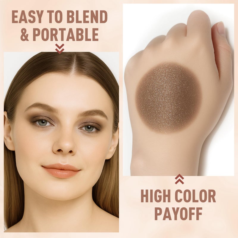 FV قلم ظلال العيون المتلألئ FV، يدوم طويلاً ومقاوم للماء، متعدد الاستخدامات وقلم مكياج ظلال عيون عالي الصبغة، لمسة ذهبية - Image 5