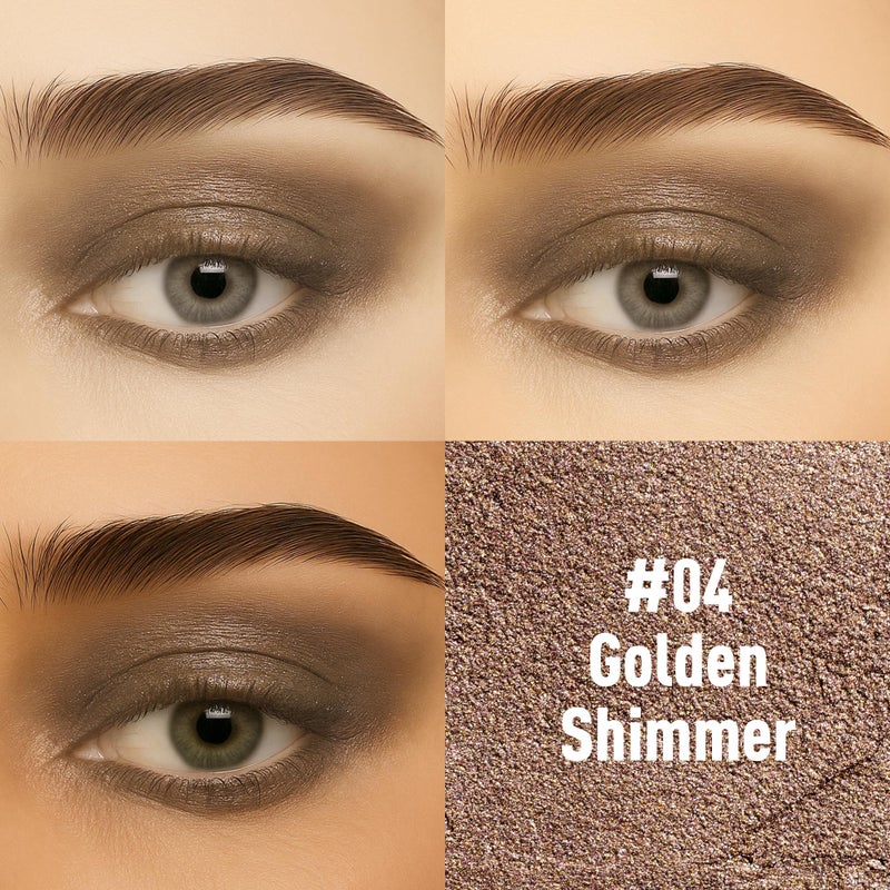 FV قلم ظلال العيون المتلألئ FV، يدوم طويلاً ومقاوم للماء، متعدد الاستخدامات وقلم مكياج ظلال عيون عالي الصبغة، لمسة ذهبية - Image 2