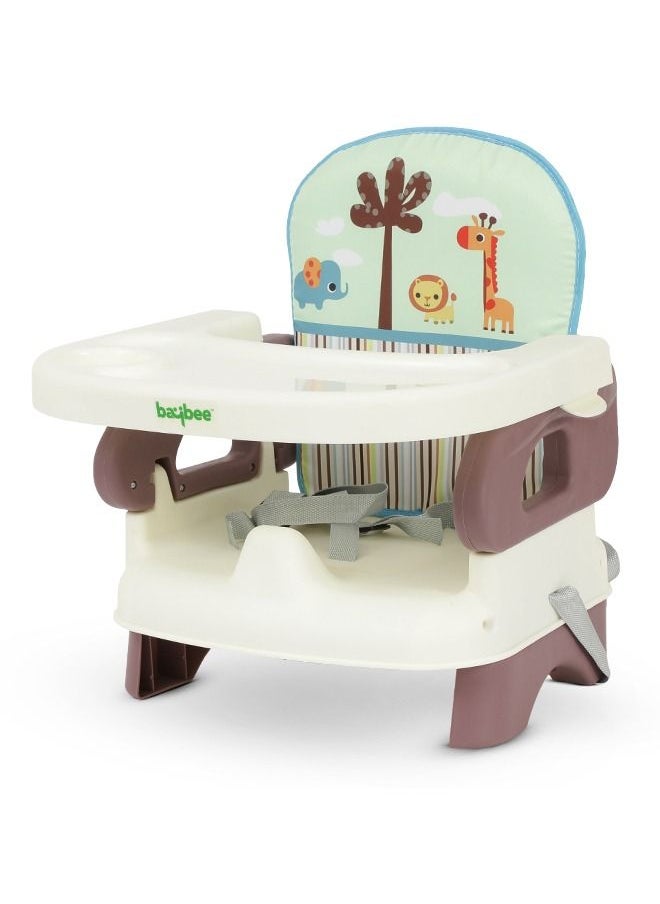 BAYBEE - Booster Seat For Feeding With Removable Dining Tray Folding Seat 3 Point Safety Harness Age 1 To 3 Years - Image 1