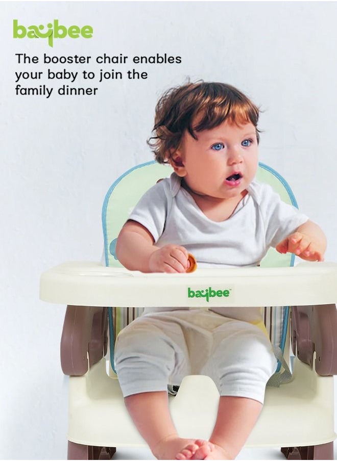 BAYBEE - Booster Seat For Feeding With Removable Dining Tray Folding Seat 3 Point Safety Harness Age 1 To 3 Years - Image 1
