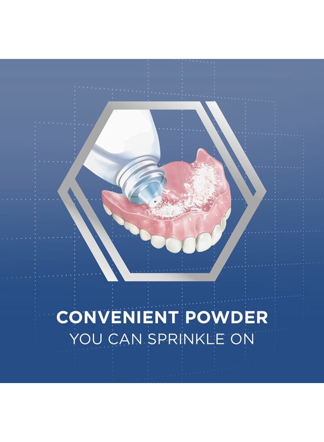 Poligrip Super Extra Strength Denture and Partials Adhesive Powder, 1.6 Ounce - Image 3
