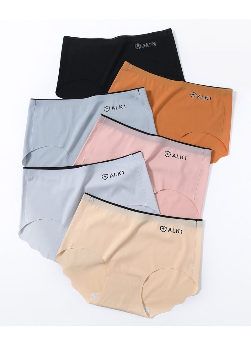 Zeemey Zeemey 6 Pack Women’s Seamless Cheeky Hipster Underwear No Show Panties Invisibles  Breathable Briefs Soft Stretch Bikini Lingerie  - Image 1