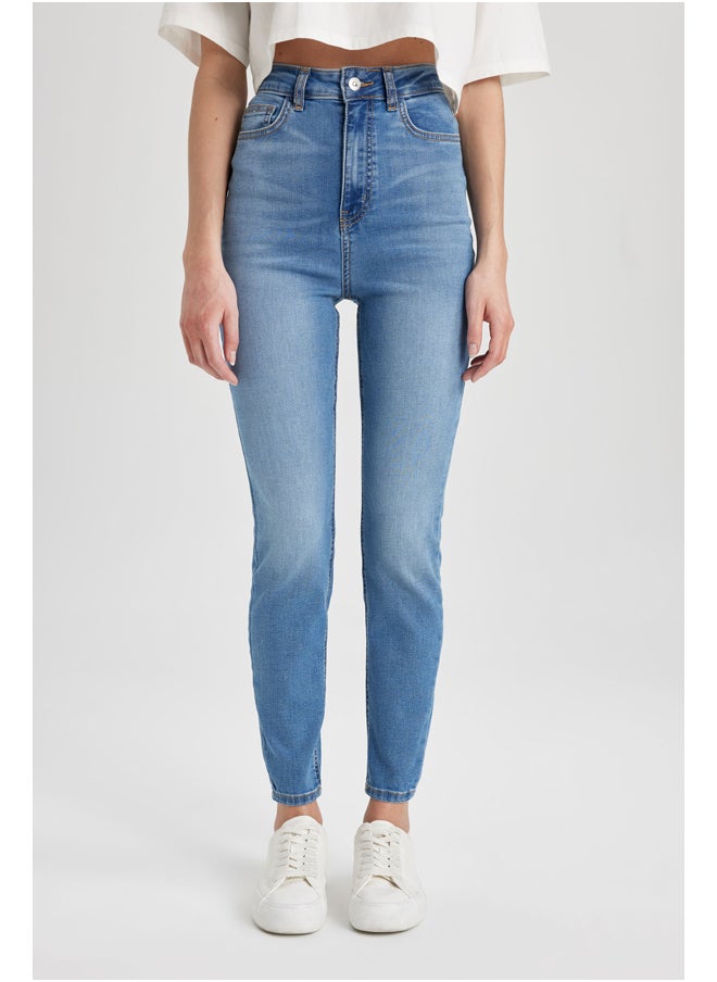 DeFacto - Woman Skinny Fit Denim Trousers - Image 1