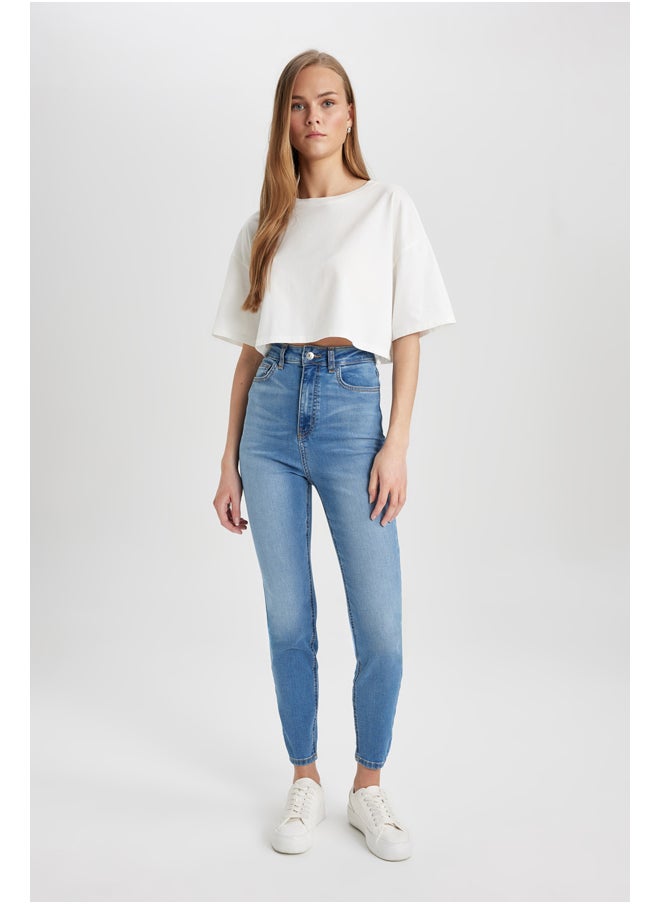 DeFacto - Woman Skinny Fit Denim Trousers - Image 1