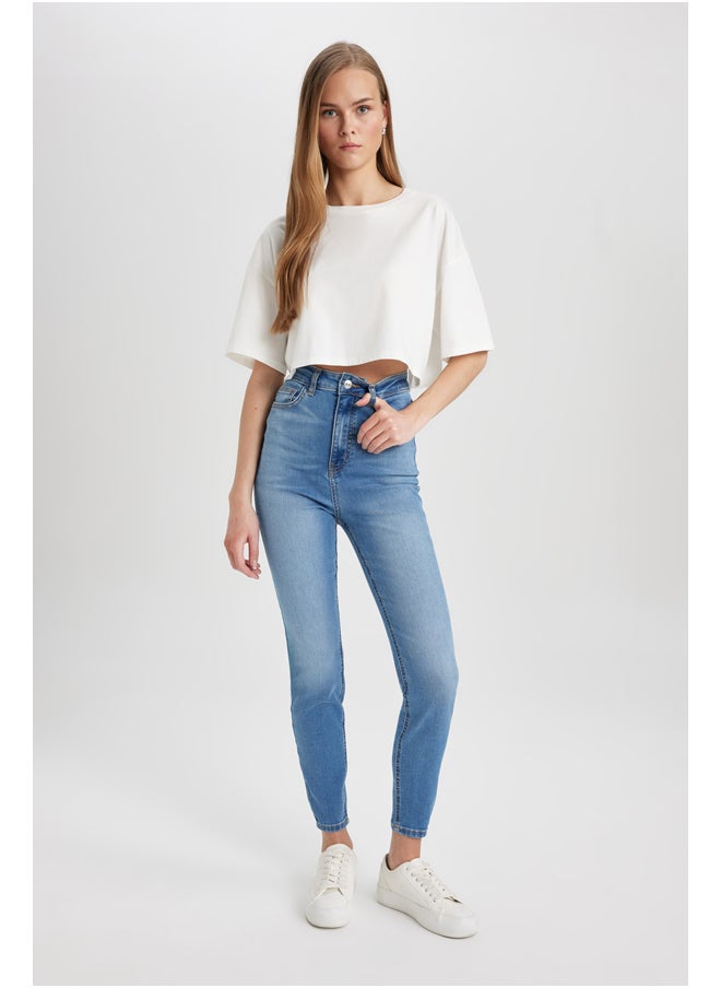 DeFacto - Woman Skinny Fit Denim Trousers - Image 1
