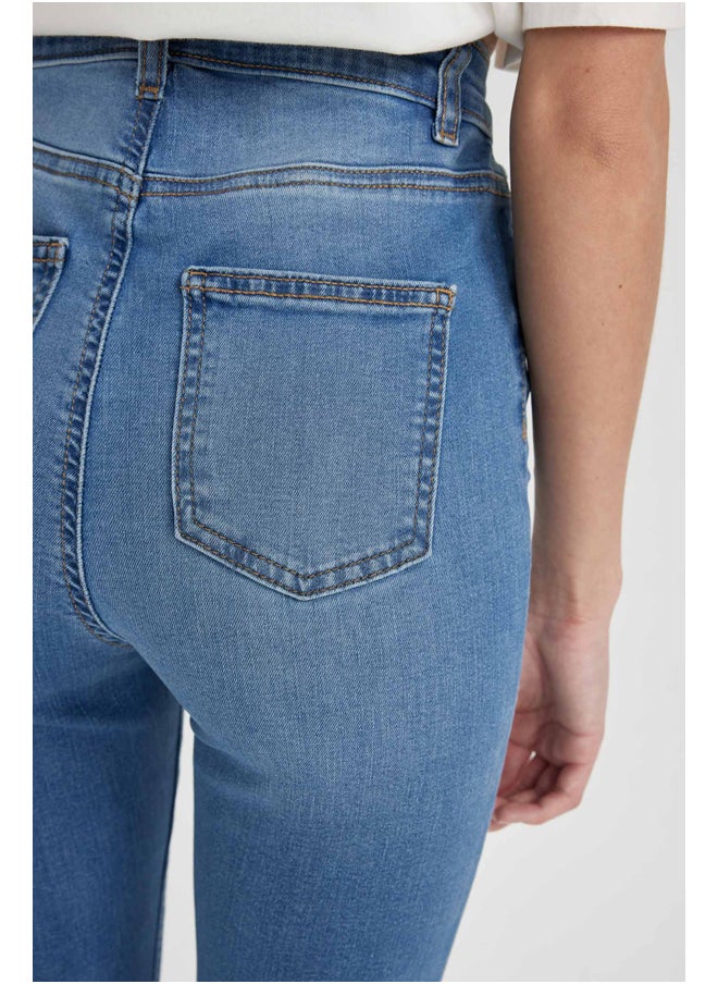 DeFacto - Woman Skinny Fit Denim Trousers - Image 1