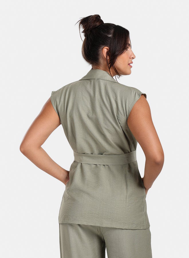 Clue Casual Sleeveless Vest - Image 4
