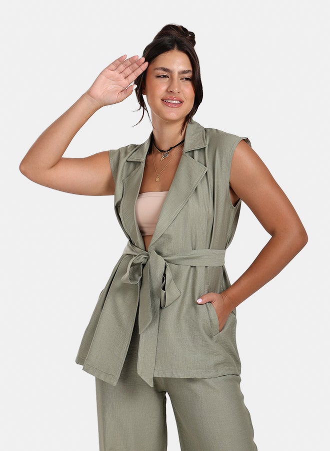 Clue Casual Sleeveless Vest - Image 1