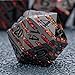 Maywin Decorative Inlay Metal Dice Set 7pcs Heavy Metal RPG Dice for DND Players and Collectors - Image 2