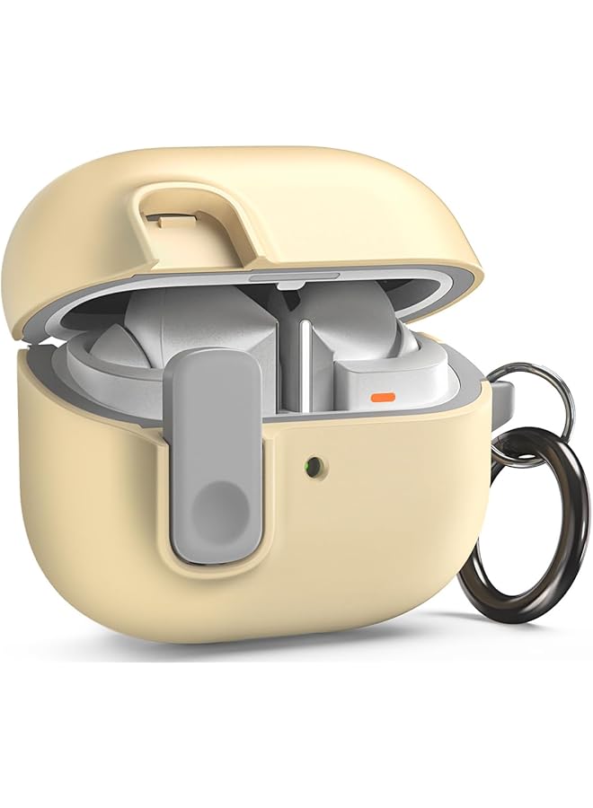 إيروريكس حافظة Modern Lock متوافقة مع Samsung Galaxy Buds3 وحافظة Galaxy Buds 3 Pro 2024 حماية قفل آمن مع حلقة تثبيت Lemonade - Image 1