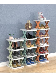 Generic Shoe Rack for Entryway, Shoe Organizer for Closet, 6 Tiers Tall Shoe Shelf Storage, Small Shoes Racks, Free Standing Narrow Vertical Shoe Rack Bedroom  - Image 2
