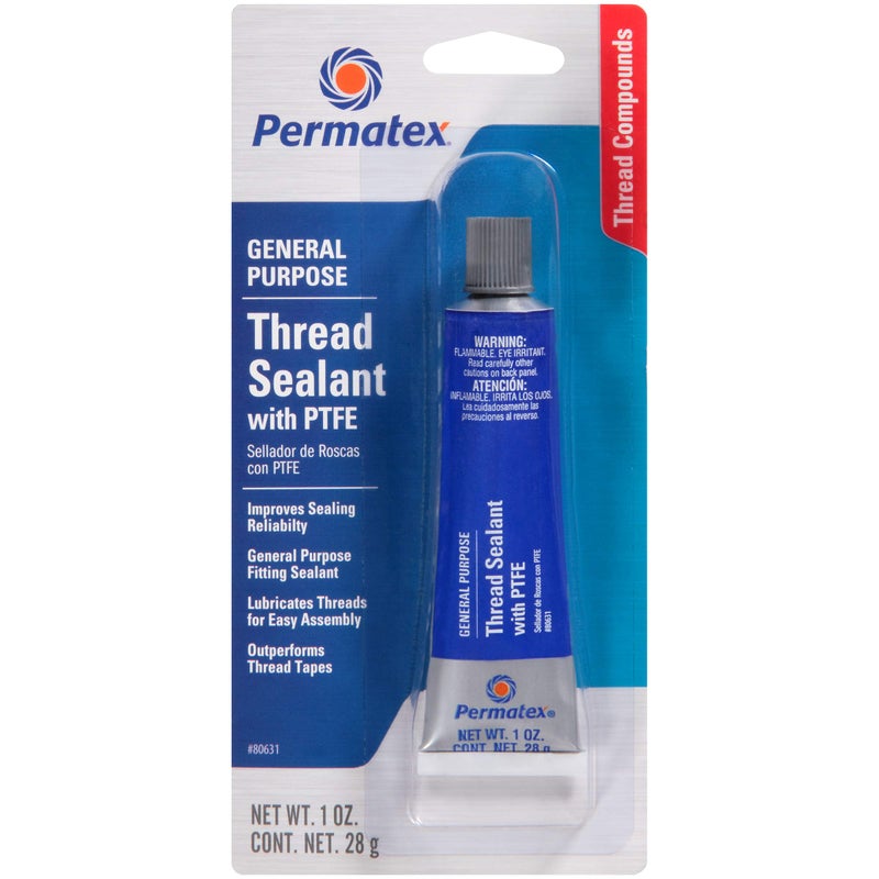 Permatex 80631 Thread Sealant with PTFE, 1 oz. , White - Image 5