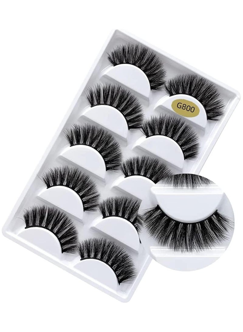 أوريتي ثلاثي الأبعاد رموش كاملة الشريط ماكياج رموش المنك الكاذبة-5 أزواج - Image 1