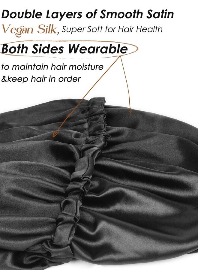 YANIBEST Long Bonnet Braid Bonnets for Sleeping Satin Bonnet Silk Bonnet Hair Braid Bonnet for Sleeping Bonnets for Black Women - Image 1