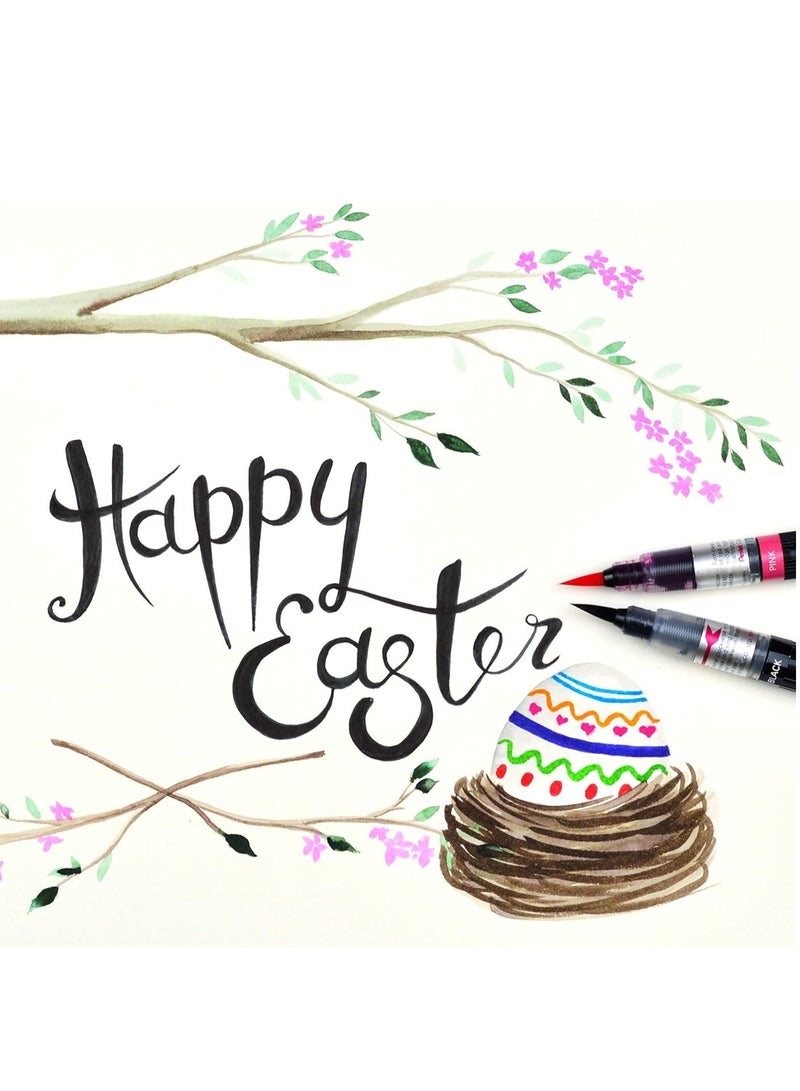 Pentel فرشاة ألوان الفن باللون الأصفر الليموني - Image 3