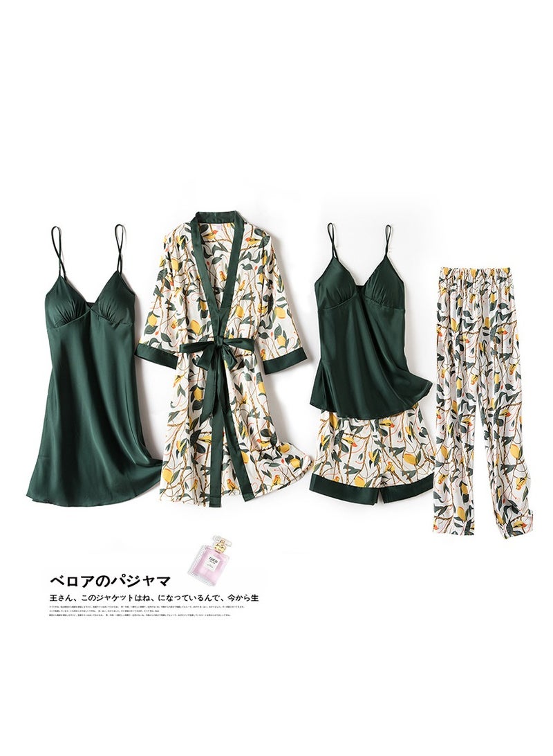 Five-Piece Suspender Pajamas Set That Can Be Worn In All Seasons
