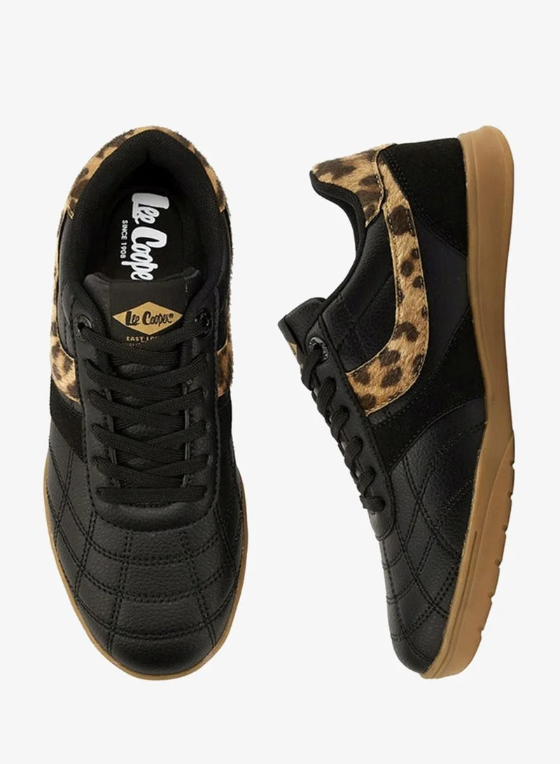 Lee Cooper Women'S Animal Print Lace-Up Sneakers