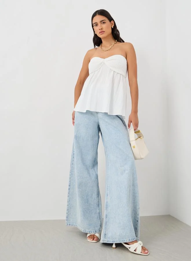 Styli Styli Twisted Front Sleeveless Top