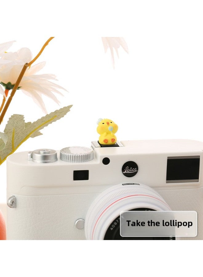 Cartoon Three-dimensional Doll Hot Boots For Canon Sony Fuji Micro SLR Universal Cute Dustproof Protective Cover-Color:Take The Lollipop-chick - Image 1